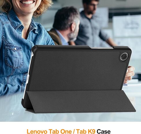 حالة من Lenovo Tab One 8.7 '' / tab k9 case ، قابلة للطي الغطاء الحافلة من الورق البواني الفائق مع Lenovo Tab K9 8.7 بوصة الأزرق الأزرق in Kuwait