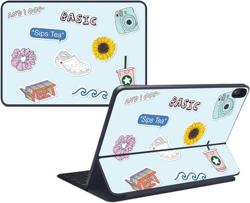 Mayyskins Skin for Apple iPad Pro Smart Keyboard 12.9 "(2018) - VSCO Girl - وقائي ودائم - سهل التطبيق وإزالته وتغييره - المصنوع في الولايات المتحدة الأمريكية in Kuwait