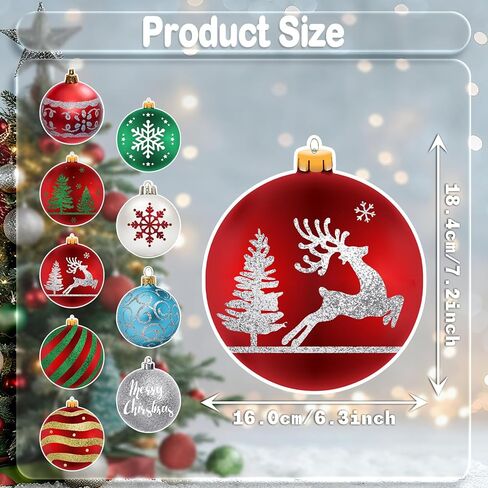 Christmas Hanging Swirl Decorations - 30 Pcs Christmas Ball Hanging Foil Swirl Christmas Light Bulb Christmas Tree Snowflake Elk Ceiling Decor for Christmas Party Xmas Holiday Party Supplies in Kuwait