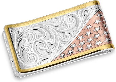 Montana Silversmiths Mexican Pride Money Clip - MCL5832 in Saudi Arabia