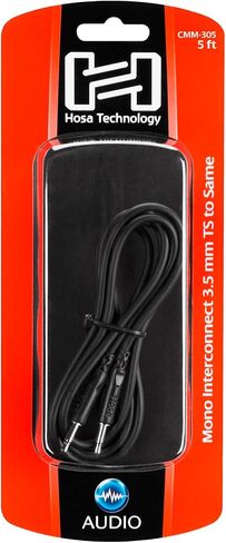 Hosa CMM-305 3.5 mm TS to Same Mono Interconnect Cable, 5 Feet in Saudi Arabia