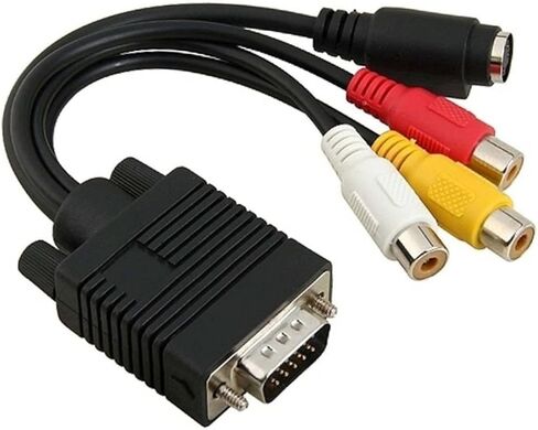 ARTIBETTER to S-Video Adapter Converter Cable for Laptops and Desktops Tv-Out Function Cable Compatible and Series Graphics Cards in Saudi Arabia