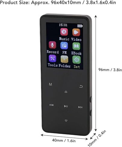 مشغل MP3 ، مشغل موسيقى مع مكبر صوت مدمج ، لمشغل الموسيقى المحمولة المحمولة ومشغل الفيديو ، مشغل Bluetooth MP3 المحمول من أجل Running (32 جيجابايت) (32 جيجابايت) in Saudi Arabia