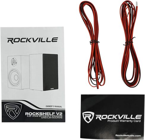 Rockville 2 RockShelf 54W 360w White 5.25"" Home Theater Bookshelf Speakers/4 Ohm, RockShelf 54W V2 in Kuwait