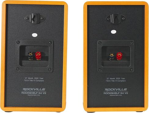 Rockville 2 RockShelf 54W 360w White 5.25"" Home Theater Bookshelf Speakers/4 Ohm, RockShelf 54W V2 in Saudi Arabia