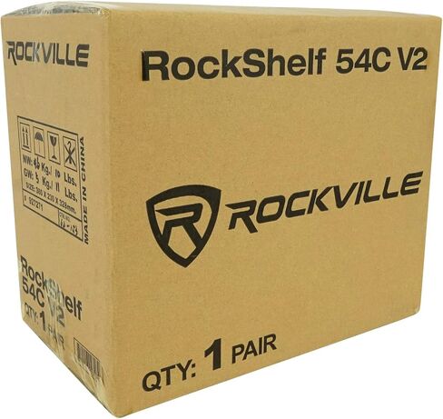 Rockville 2 RockShelf 54W 360w White 5.25"" Home Theater Bookshelf Speakers/4 Ohm, RockShelf 54W V2 in Saudi Arabia