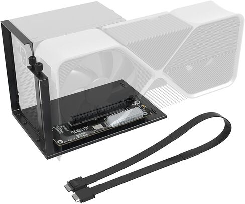 PCIE 4.0 x4 64gbps egpu dock ، Oculink SFF-8612/8311 إلى PCIe X16 ، SFF-8611 Cable ، حاوية EGPU للكمبيوتر المحمول والكمبيوتر المصغر مع Oculink ، مطلوب RTX 4090/5060/5090 RX 7900/9070 in Kuwait