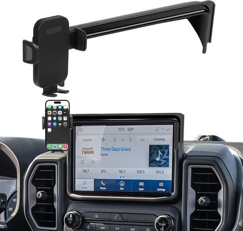 حامل هاتف السيارة مناسب لـ Chevy Suburban Tahoe/GMC Yukon 2021-2024 الملحقات 10.2 بوصة شاشة مقطع ثابت ، جبل الهاتف الخليوي متوافق مع Magsafe خالية من اليدين 360 درجة مركبة التناوب Cradles in Kuwait