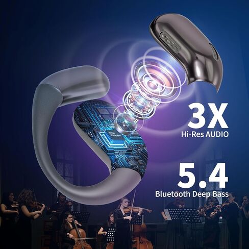 Open Ear Headphones Bluetooth Wireless Earbuds with Bone Conduction Technology, Safe Fit, Smart Microphone & Long Battery Life in Saudi Arabia