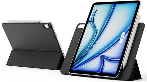 حالة مغناطيسية قوية لجيل iPad Air 11 بوصة M3/M2 2025/2024 ، IPAD AIR 10.9 بوصة 5th/4th Generation 2022/2020 ، غطاء ذكي Slim Folio مع قذيفة صلبة خفيفة الوزن/النوم/النوم ، الكريمة البيضاء in Kuwait