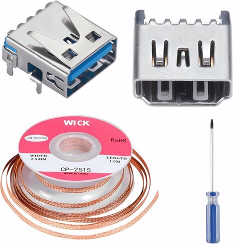 Repair Kit, 1 HDMI Port, 1 USB Port, Solder Sucker Braid Tool in Saudi Arabia