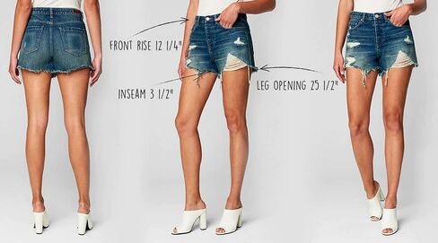 [BLANKNYC] Womens Luxury Clothing High-Rise Ribcage Shorts with Pockets, Always in Style, Fashionable & Comfortable in Saudi Arabia