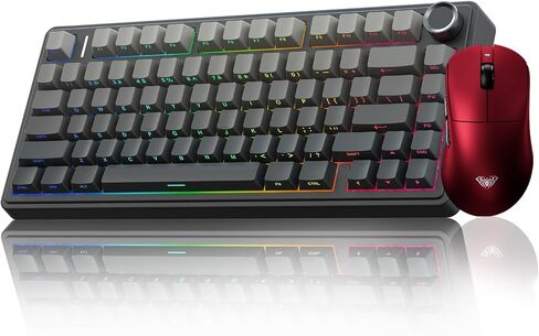 Aula Wireless Keyboard و Mouse Combo ، F75 Pro Mechanical Keyboard SC900 Pro Wireless Mouse in Saudi Arabia