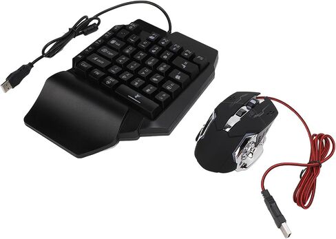 لوحة مفاتيح الألعاب والسرد الماوس ، 4 في 1 ميكانيكية للهاتف المحمول LED قوس قزح LED Telavello Resource RGB الماوس مع مظروف فيلم للأجهزة in Kuwait