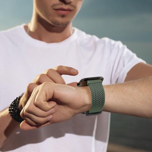 نايلون نايلون مغناطيسي الساعات ، شريط ساعة ، متمثل مع Tozo S5/S6/S3 Smartwatch ، حلقة Sport Loop Soft Soft Flastic قابلة للتعديل مع CMF Watch Pro/Pro 2 للنساء in Kuwait