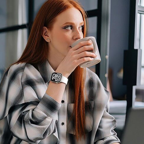 FKM Fluoroelastomer Rubber Band Compatible with Apple Watch for Men 49mm 44mm 46mm 45mm 44mm 38mm 40mm 41mm 42mm,Soft Waterproof Watch Strap Women for iWatch Ultra Series SE 10 9 8 7 6 5 4 3 2 1 in Kuwait