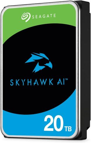 Seagate Skyhawk AI ST20000VE002 - القرص الصلب - 20 تيرابايت - SATA 6GB/S (متجدد) in Kuwait