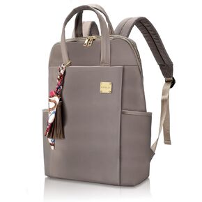 Laptop Backpack for Women Slim Travel - Laptop Bag Computer Case Fit up to 15.6-inch Notebook Lightweight Medium Size Purse for Work Bookbag Water-resistant Business Fashion Stylish Nylon Black in Saudi Arabia