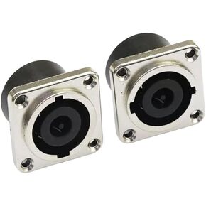 Replacement Speakon Loudspeaker Amplifier 8 Pole Panel Connector Mount Socket Connector Square Jack D-Type Silver-Plated Twist Lock Adapter for NL8MPR (8PCS) in Saudi Arabia