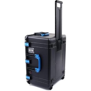 سوداء البجع 1637 Air Case مع مقابض ومساكن زرقاء. يأتي فارغ. مع عجلات. in Kuwait