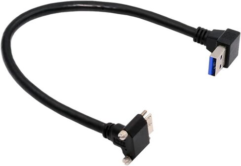 NFHK أسفل الزاوية 90 درجة USB 3.0 ذكر ل micro-b 3.0 سد أسفل الزاوية قفل لوحة الكبل لوحة 25 سم in Kuwait