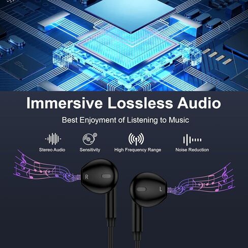 USB C Samsung Earbuds Wired Headphones for Galaxy A17 Z Flip 7 FE Z Fold7 S25 Edge S24 Ultra A56 A36 A26 A16 A55 A35 A25 A15 A54, USBC Samsung Wired Earphones in Ear Magnetic Ear Buds with Microphone in Kuwait