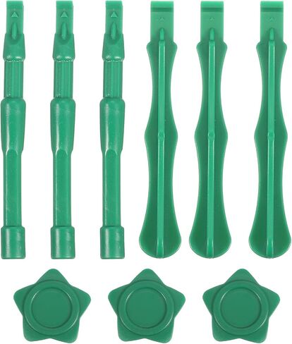 9pcs Universal Plastic Spudger Crowbar Pry Bar Opening Repair Tools for Cellphone Mobile Phone Tablet Laptop PC, Green in Saudi Arabia