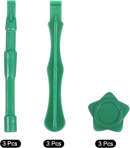 9pcs Universal Plastic Spudger Crowbar Pry Bar Opening Repair Tools for Cellphone Mobile Phone Tablet Laptop PC, Green in Saudi Arabia