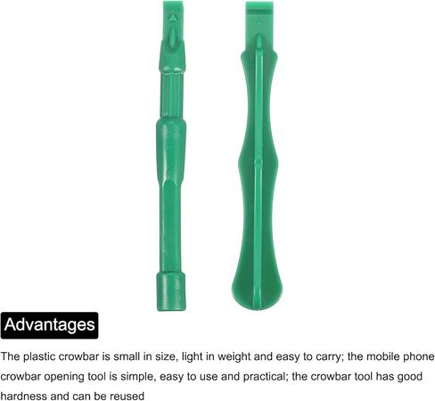9pcs Universal Plastic Spudger Crowbar Pry Bar Opening Repair Tools for Cellphone Mobile Phone Tablet Laptop PC, Green in Saudi Arabia