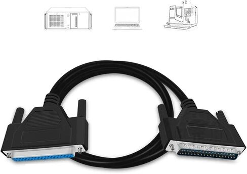 DB37 Cable DB 37 PIN DATE CABLE ذكر إلى ذكر إلى أنثى أنثى إلى أنثى 37P تمديد كابل إشارة النحاس النقي (5M ، من الذكور إلى الإناث) in Saudi Arabia