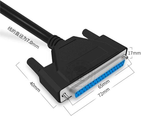 DB37 Cable DB 37 PIN DATE CABLE ذكر إلى ذكر إلى أنثى أنثى إلى أنثى 37P تمديد كابل إشارة النحاس النقي (5M ، من الذكور إلى الإناث) in Saudi Arabia