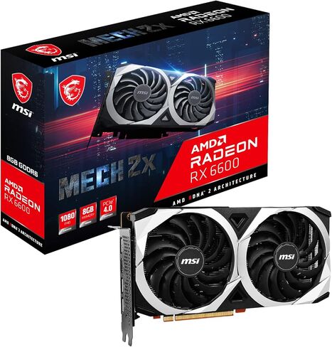 MSI Radeon RX6600 MECH 2X 8G GDDR6 Graphics Card (Renewed) in Saudi Arabia