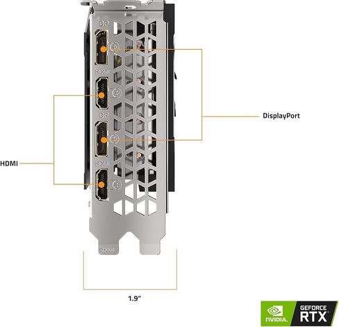 Gigabyte Geforce Rtx 3070 Ti Eagle OC 8G Card Card ، نظام تبريد Windforce 3x ، بطاقة فيديو بحجم 8 جيجا بايت 256 بت ، GV-N307TEAGLE OC-8GD فيديو in Saudi Arabia