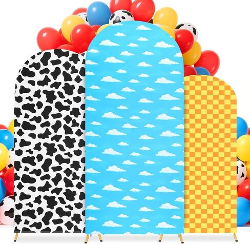 3 PCS Arch Backdrop Cover Story Story Thief Backdrop Decorations for Birthday حفلة حفل زفاف in Kuwait