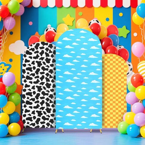 3 PCS Arch Backdrop Cover Story Story Thief Backdrop Decorations for Birthday حفلة حفل زفاف in Kuwait