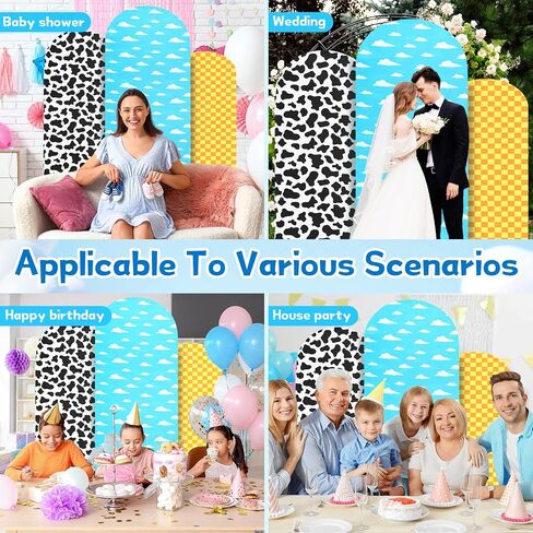 3 PCS Arch Backdrop Cover Story Story Thief Backdrop Decorations for Birthday حفلة حفل زفاف in Kuwait