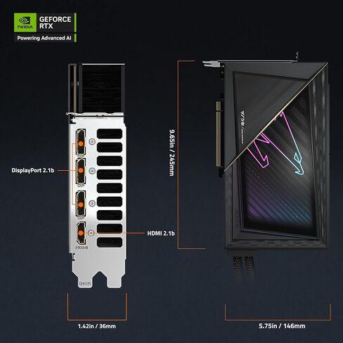 GIGABYTE AORUS GEFORCE RTX 5090 XTREME WATERFORCE 32G CARDACTS ، نظام تبريد Waterforce All-In-واحد ، بطاقة فيديو 32 جيجابايت 512 بت ، GV-N5090AORUSX W-32GD فيديو in Kuwait