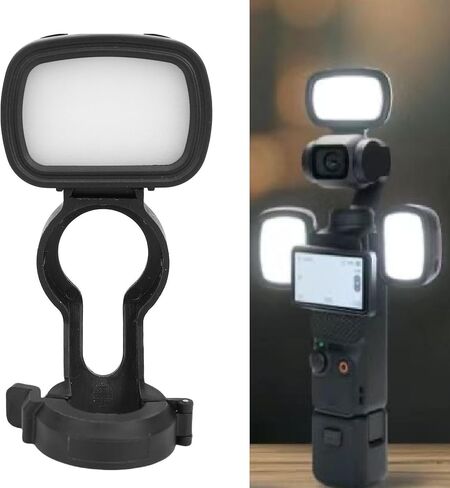 مصباح LED لـ OSMO 3 ، 3 لون درجة حرارة اللون قابلة للتعديل ، ضوء فيديو محمول مع قوس in Kuwait