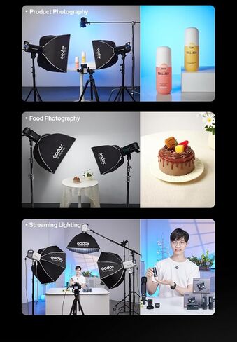 Godox SL60IIBI LED ضوء الفيديو مع Godox 16 "x16" Square Softbox in Kuwait