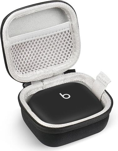 علبة سماعات الأذن متوافقة مع Beats Powerbeats Pro 2 Wireless Bluetooth أذن ، حالة سماعة سفر قاسية محمولة - مع مقطع (أسود) in Kuwait