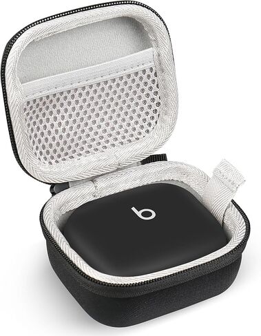 علبة سماعات الأذن متوافقة مع Beats Powerbeats Pro 2 Wireless Bluetooth أذن ، حالة سماعة سفر قاسية محمولة - مع مقطع (أسود) in Kuwait