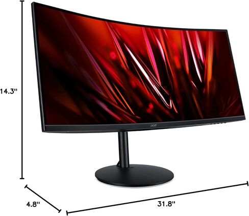 acer Nitro XZ 34-inch UW-QHD Curved Gaming Monitor 180Hz 1ms 3440x1440 AMD FreeSync Premium (Renewed) in Saudi Arabia