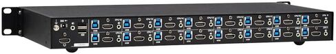 TRIPP LITE 8-PORT 4K HDMI KVM SWITCH ، 2 USB 3.2 مشاركة طرفية للوحة المفاتيح والماوس ، 4K @ 60 Hz-Windows ، Mac و Linux متوافق-1U رف ، ضمان لمدة 3 سنوات (B024-H4U08) in Saudi Arabia