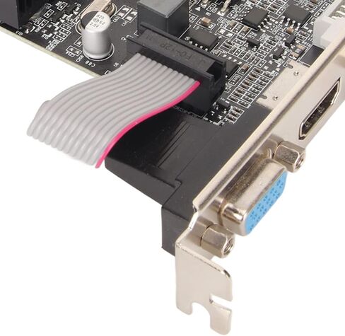 بطاقة رسومات ZOPSC GT210 1G DDR3 مع مروحة التبريد ، بطاقة رسومات Office DDR3 64BT مع منفذ HDMI DVI VGA ، PCIE 2.0 ، دعم DirectX10.1 ، بطاقة رسومات الفيديو Office. in Saudi Arabia