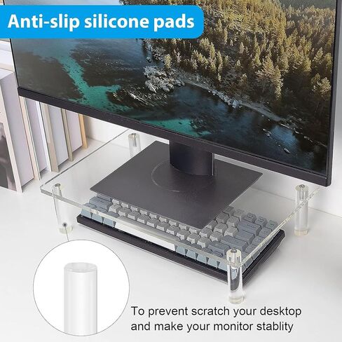 Acrylic Laptop Stand Multipurpose Desktop Office Shelf Laptop Riser for TV Computer 3.3in in Saudi Arabia