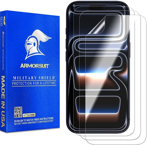 Armorsuit 3 Pack Screen Protector for iPhone 17 Pro [6.3 inch] Case FriendlyShield HD Clear TPU - مصنوع في الولايات المتحدة الأمريكية in Saudi Arabia