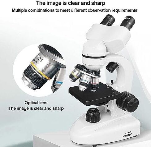 70000x HD المجهر المجهر البيولوجي مع إضاءة LED ، أنبوب الدوران 360 درجة ، محول الهاتف المحمول ، الفرجار فيرنييه وحالة حمل للمختبر والتعليم in Kuwait