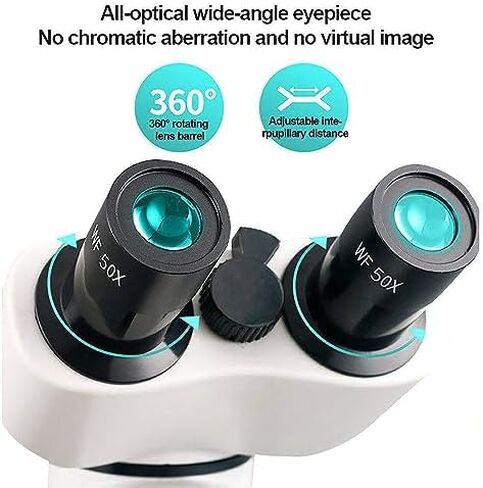 70000x HD المجهر المجهر البيولوجي مع إضاءة LED ، أنبوب الدوران 360 درجة ، محول الهاتف المحمول ، الفرجار فيرنييه وحالة حمل للمختبر والتعليم in Kuwait