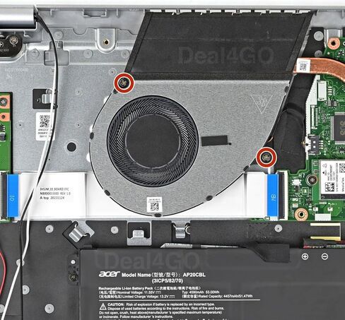 Deal4GO CPU COWING FAN 23.KDEN2.001 استبدال ACER ASPIRE A315-24P A315-24PT A515-48M A515-58M A514-56M A315-24P-R7VH in Saudi Arabia
