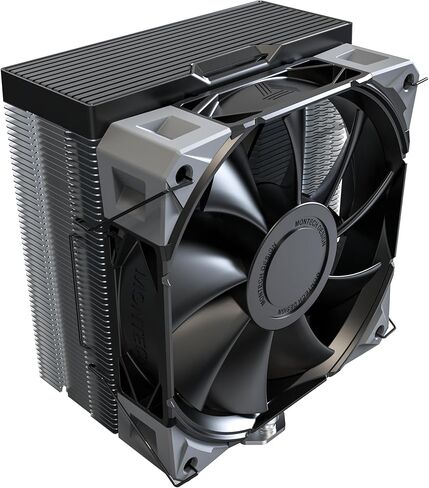Montech Nx400 Argb - مبرد وحدة المعالجة المركزية ، برج واحد ، 4 أنابيب حرارة متقدمة ، بالوعة حرارة 52 -Fin ، E28 ، مروحة ضغط ثابتة 120 مم FDB ، سمك المروحة 28 ملم ، قدمين الزاوية ، الغطاء العلوي المصقول ، Argb - Black - Black in Kuwait